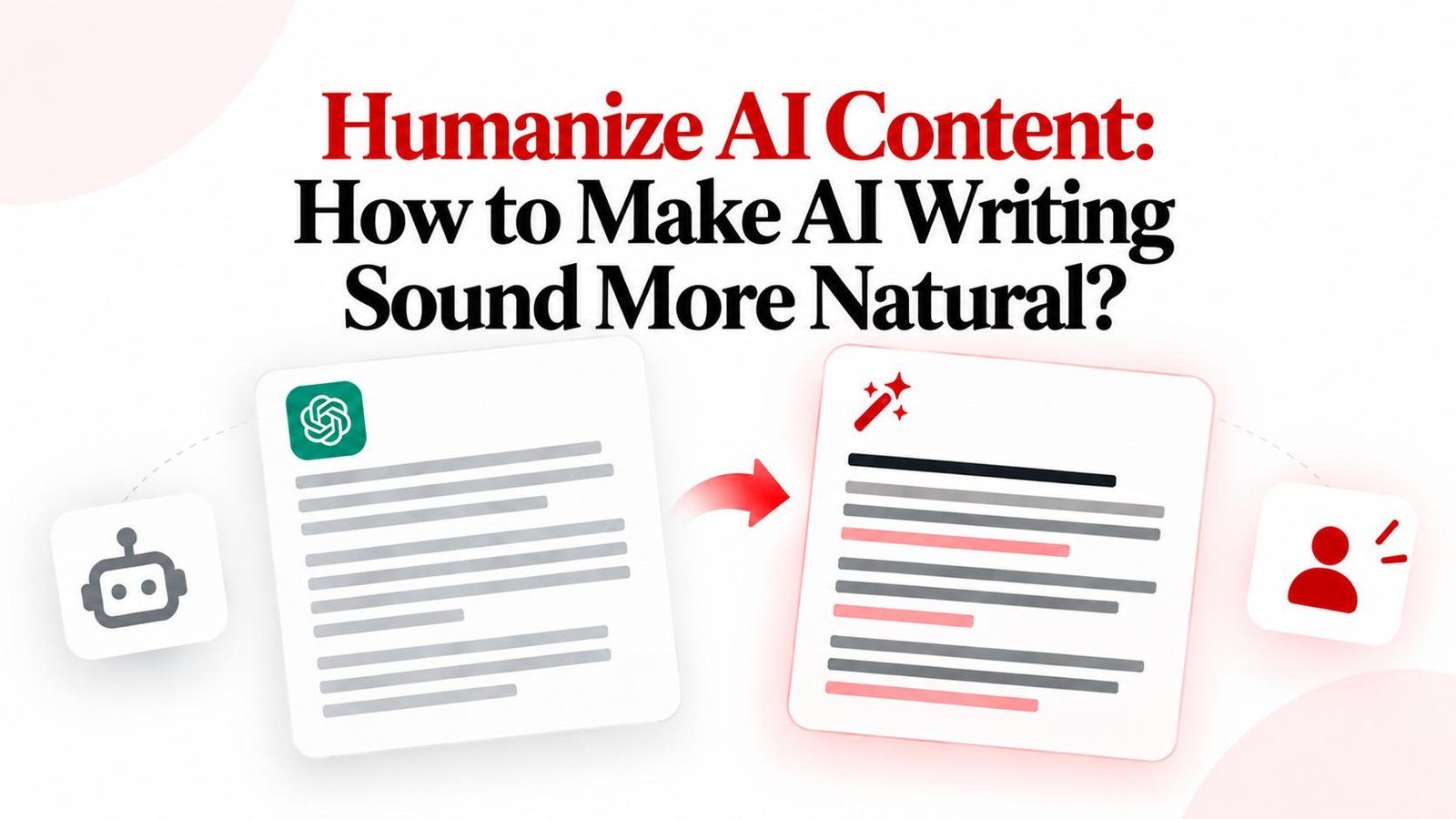 Humanize AI content to make AI writing sound more natural